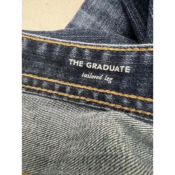 AG Adriano Goldschmied Men Jeans 38 Blue Denim The Graduate Tailored Leg